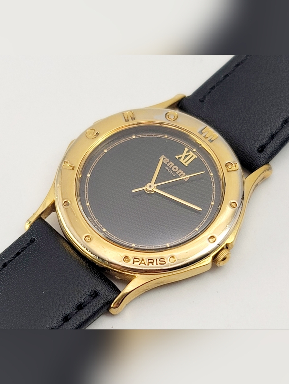 Vintage Renoma (Citizen Mov't) Paris 6031-003936-Y Watch Black Dial Unisex